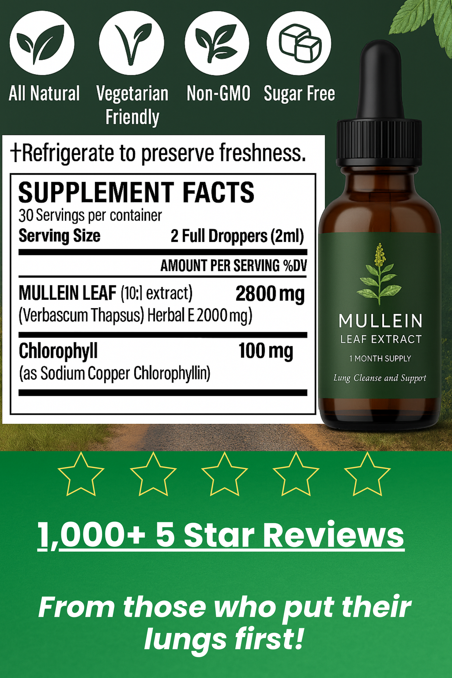 SecondBreath: Natural Mullein Drops