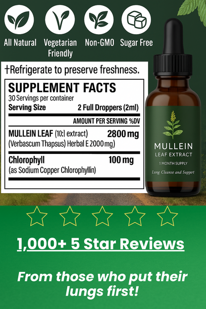 SecondBreath: Natural Mullein Drops